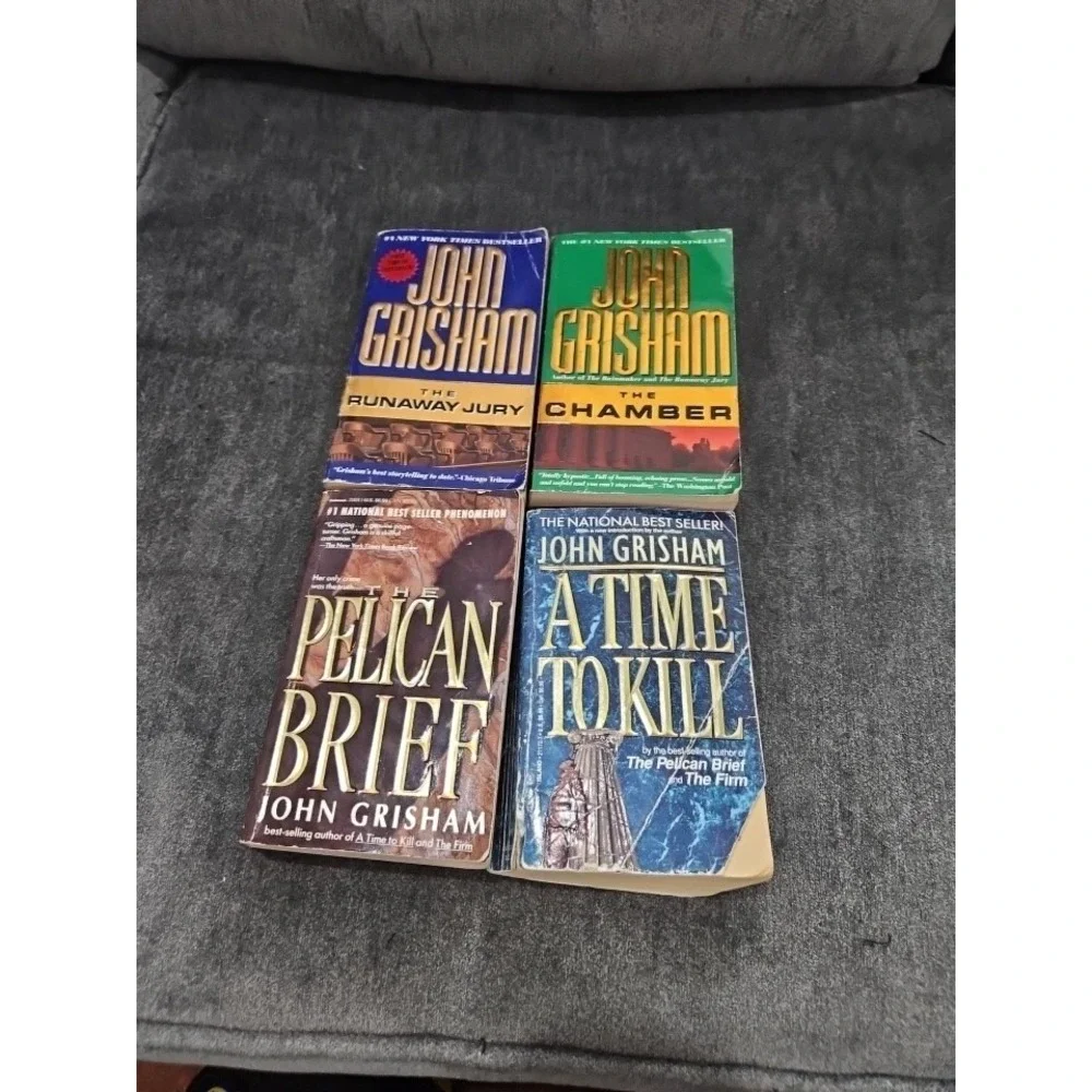 Lot of 4 John Grisham Books: The Chamber- The Runaway Jury- A‎ Time To Kill +